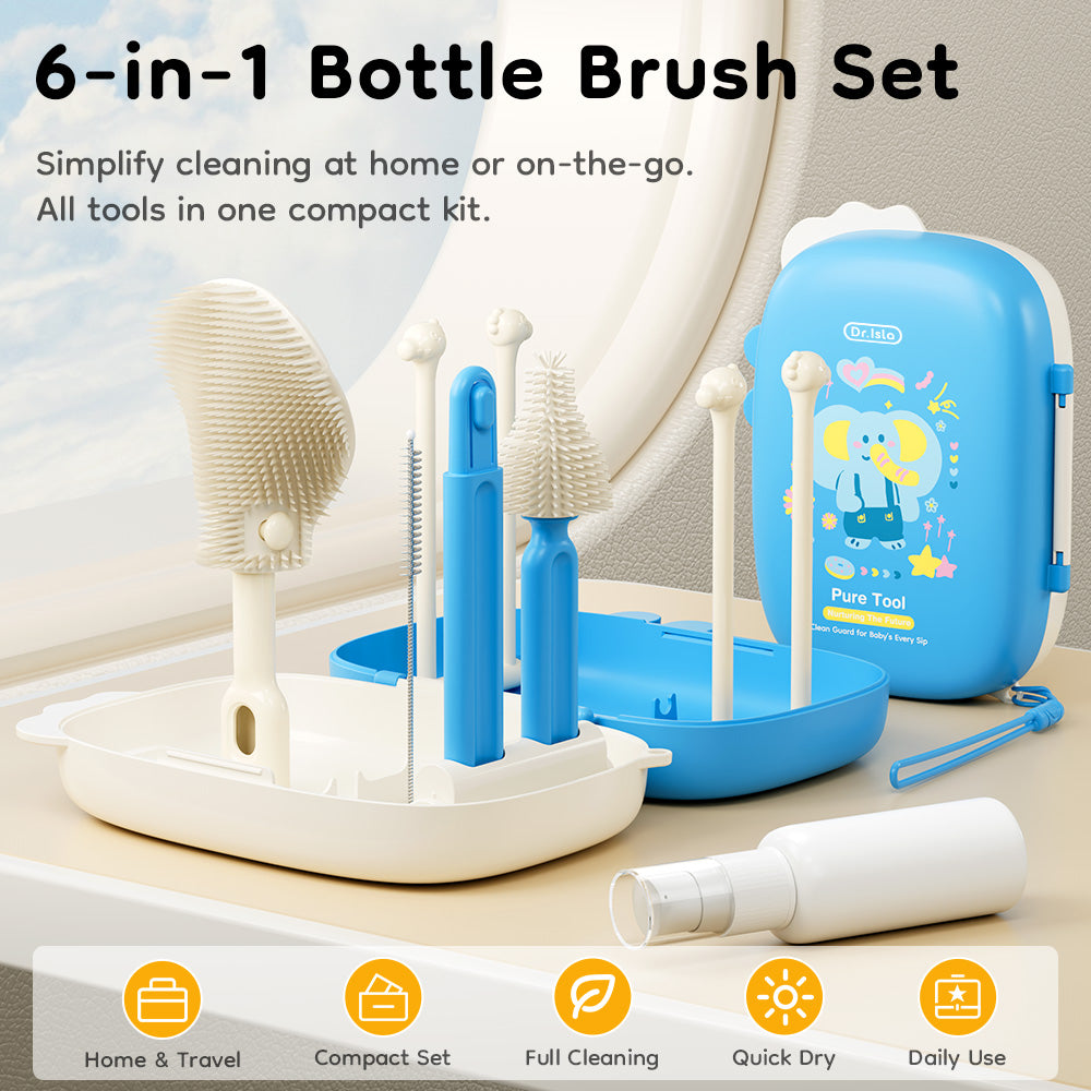 Set ng Brushes na may 6 sa 1 Bote - PT10